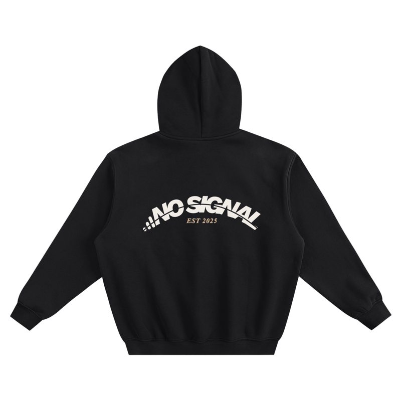 NO SIGNAL BOXY HOODIE