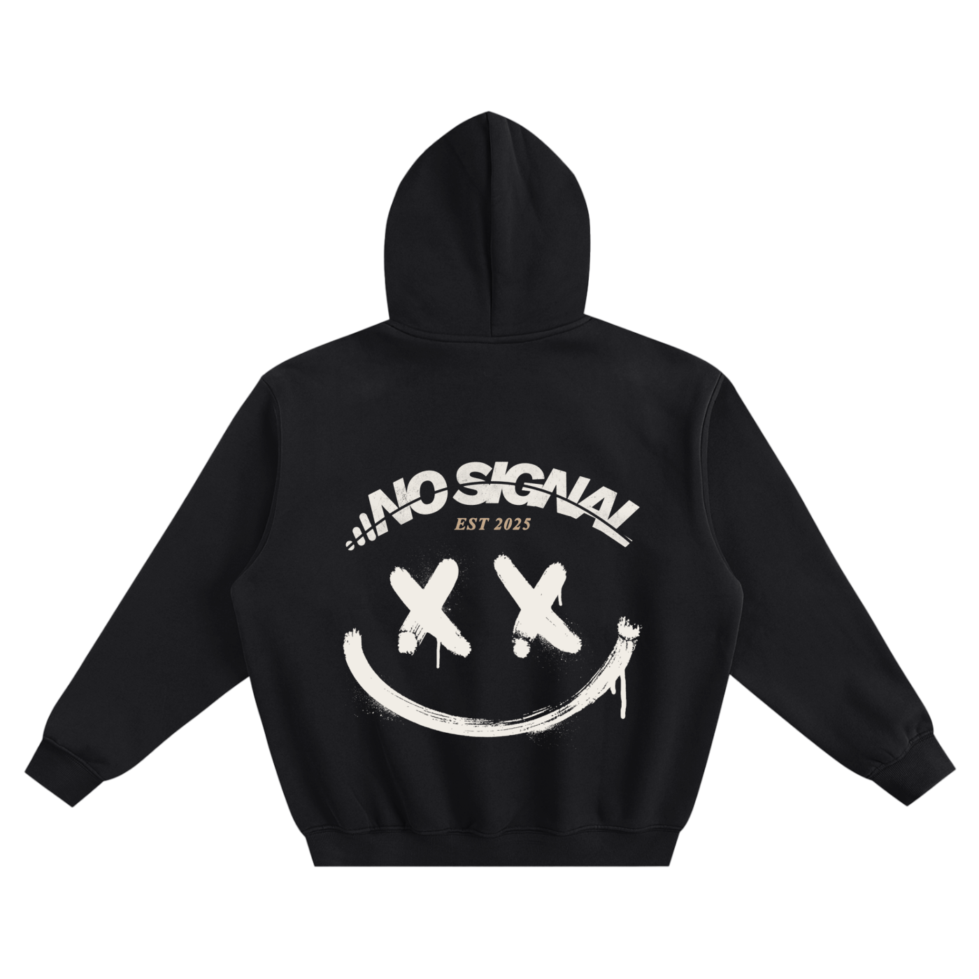 NO SIGNAL :) BOXY HOODIE