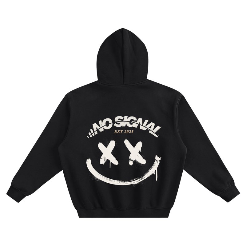 NO SIGNAL :) BOXY HOODIE